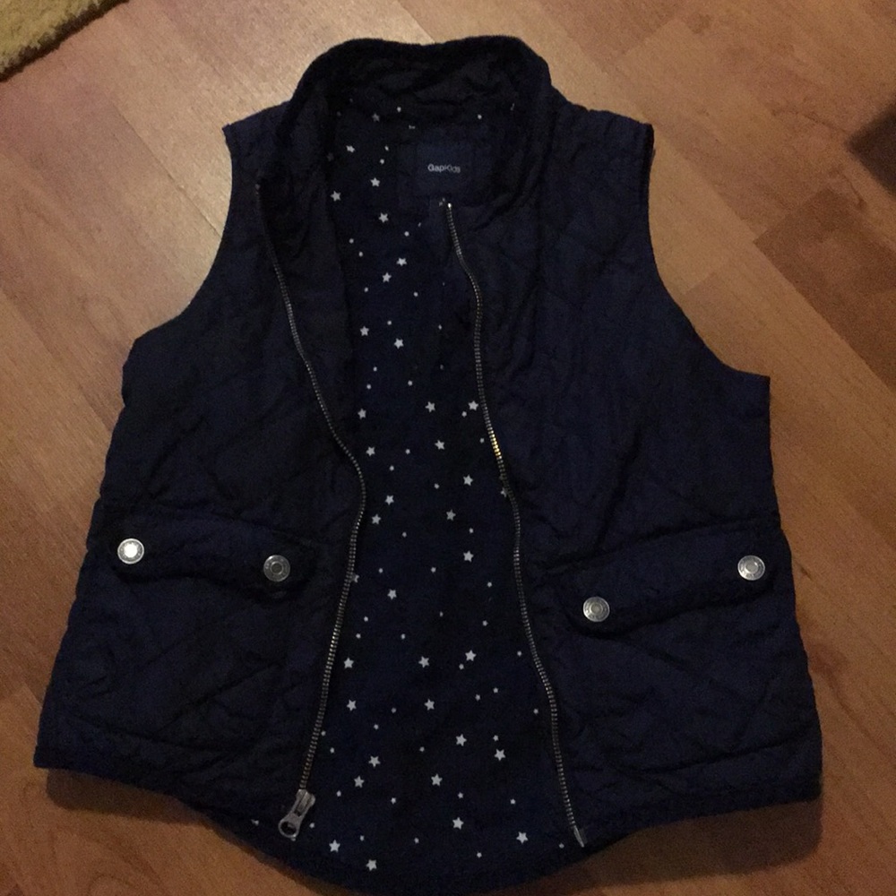 Gap size small girls navy blue vest